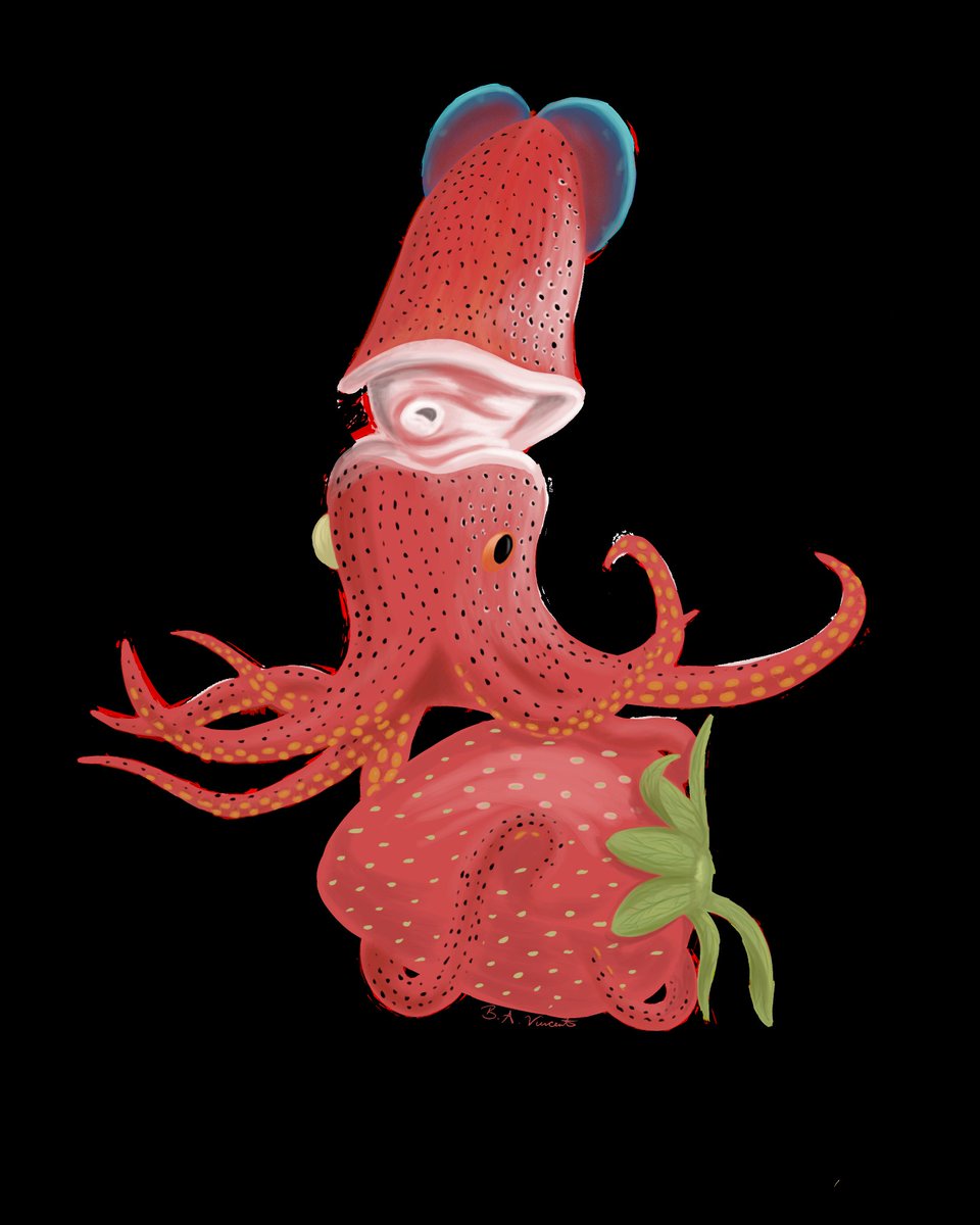 Team strawberry squid!!! 🦑❤️