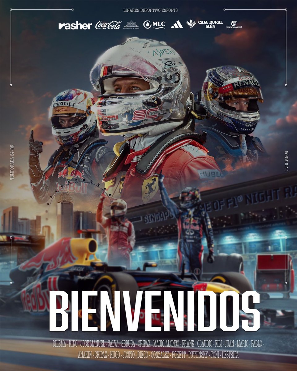 OnibieSports's tweet photo. Presentación | #Formula1 

¡Es la hora de subir de nivel! 🫡

🗞️| Nos orgullece presentar a los chicos que nos representaran a lo largo de la temporada en las competiciones individuales y como equipo

¡Bienvenidos al reino azulillo! 💙 https://t.co/0v4OAzN1pu