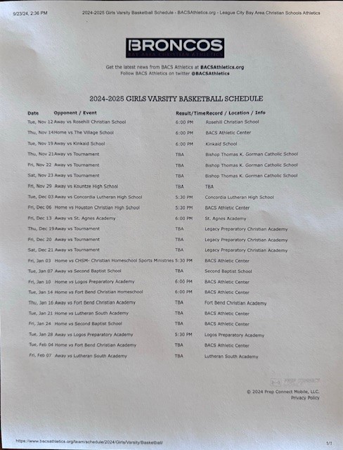kikibird334's tweet photo. 2024 - 2025 Basketball Schedule

I am ready for the Season to start... https://t.co/9dwGYvBD9g