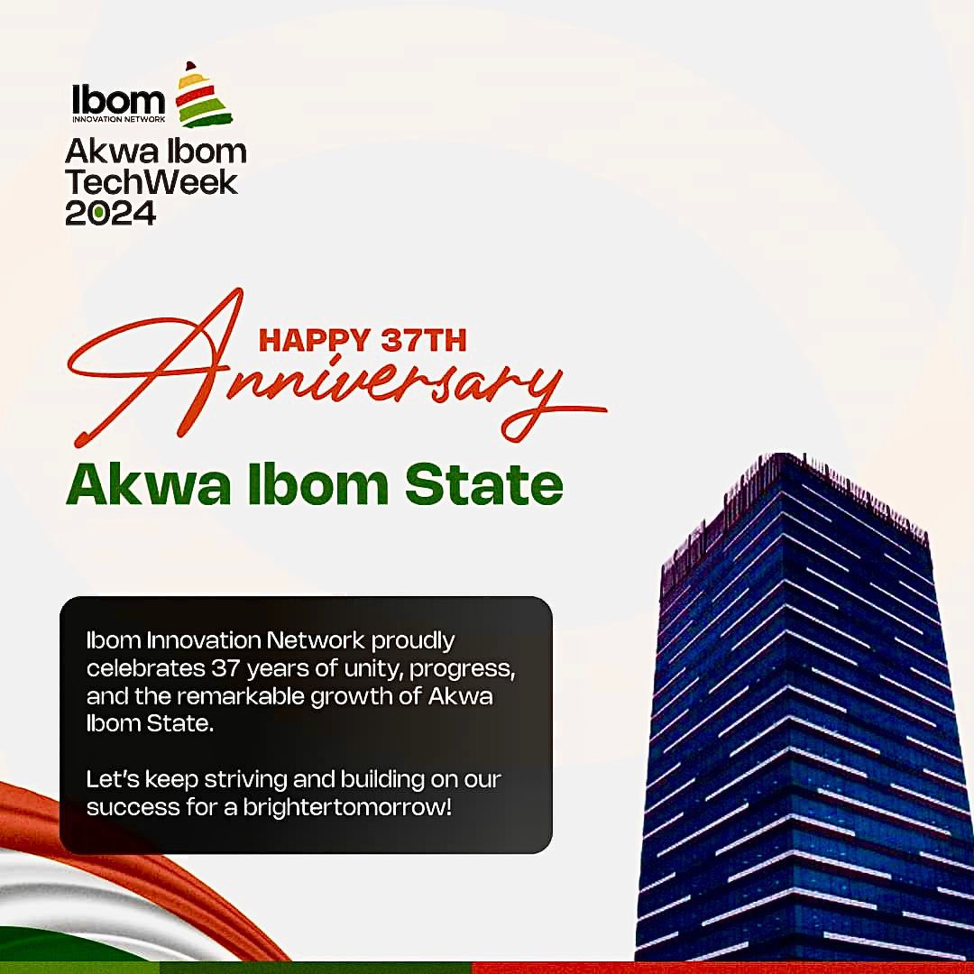 basrahenek's tweet image. 37 years of Excellence!
Akwaibom, the land of promise 
We celebrate Akwa Ibom Journey to becoming a hub for tech innovation and entrepreneurship, we are proud to contribute to this growth.
Happy Anniversary our Motherland.

#akwaibom
#aktw2024
#techinakwaibom
#ibominnovation