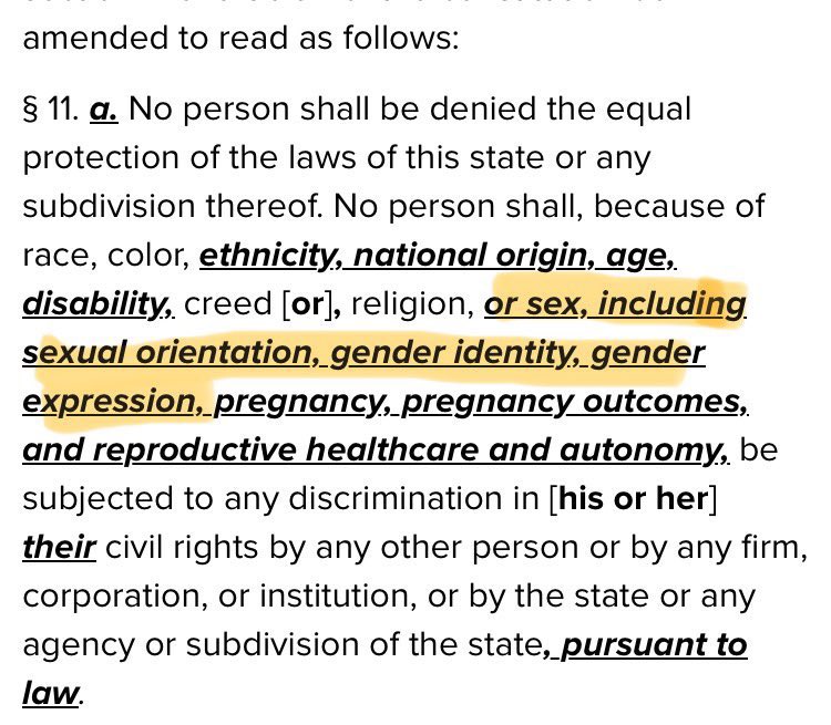 In NY they are doing something super sneaky.  On the ballot, in NY is Prop 1.  It will enshrine in law the right of children to have puberty blockers, it is self ID and allows all men into women’s spaces.  

It will make it ILLEGAL for women to have any private space.   1/