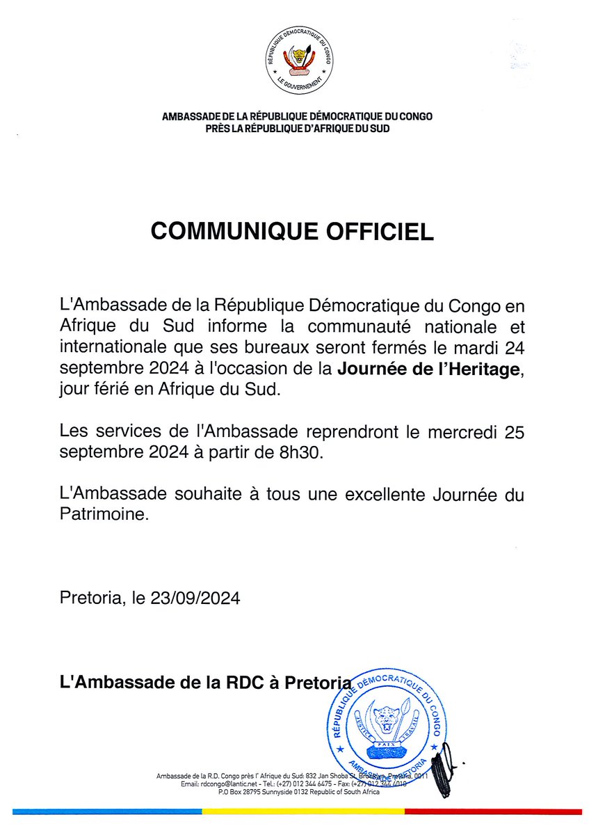 COMMUNIQUE