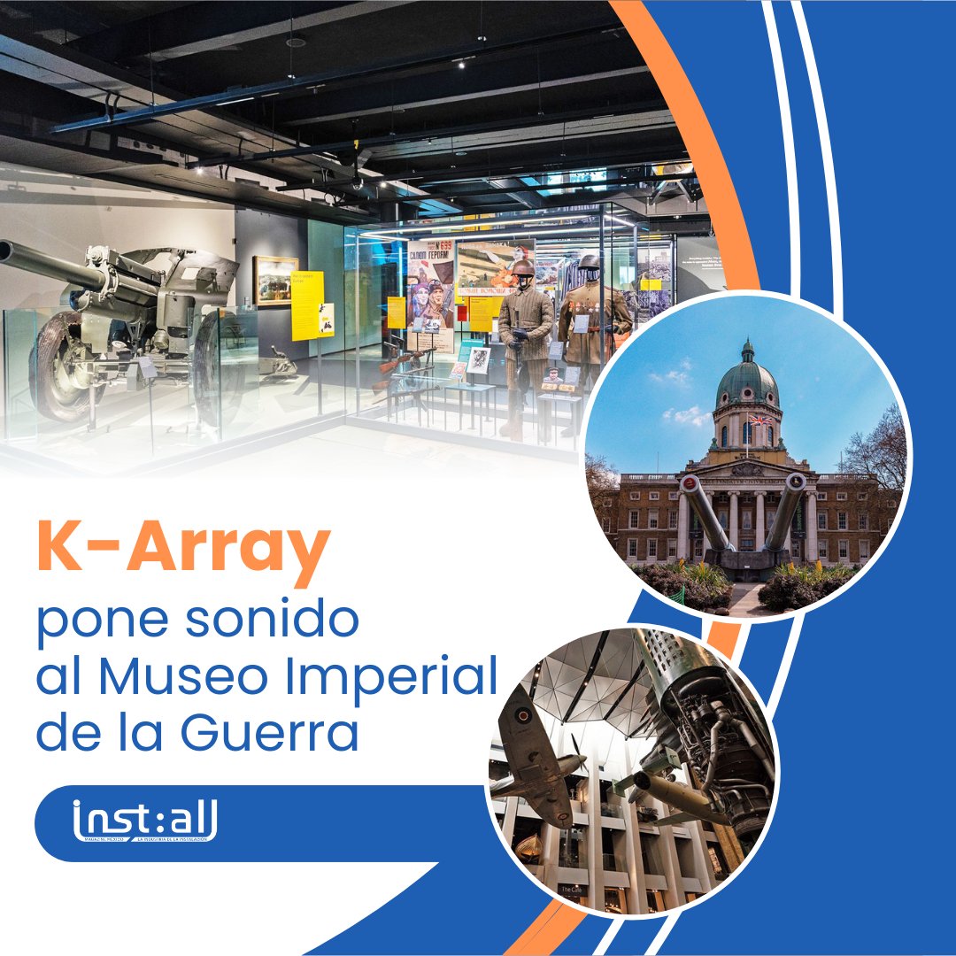 Installmx's tweet image. Sysco Productions ha creado un fondo de audio ambiental para las Galerías de la IIGM del Museo Imperial de la Guerra con arreglos lineales ultracompactos K-array. ¡Sumérgete en la historia! 🎧✨
installmagazine.com.mx/k-array-pone-s…

#installmagazine  #arregloslineales  #karray