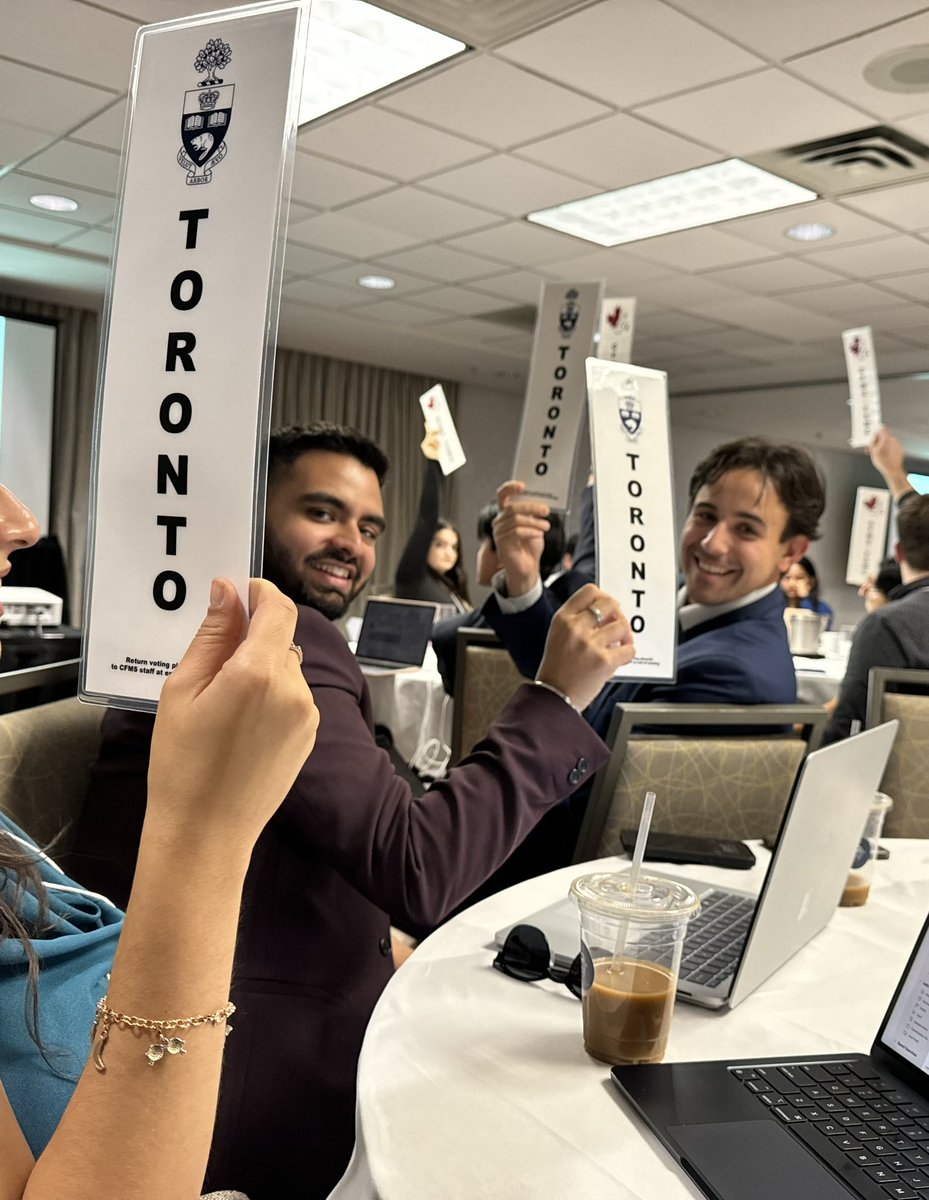 ragavchona's tweet photo. Represented @uoftmedicine this past weekend at the @CFMSFEMC Annual General Meeting in Moncton, NB. 

It was an amazing experience connecting with inspiring medical student leaders from across the country and meeting my fellow VP Externals in person.

#CFMSAGM2024 #FutureDoctors https://t.co/n0spZrQDKV