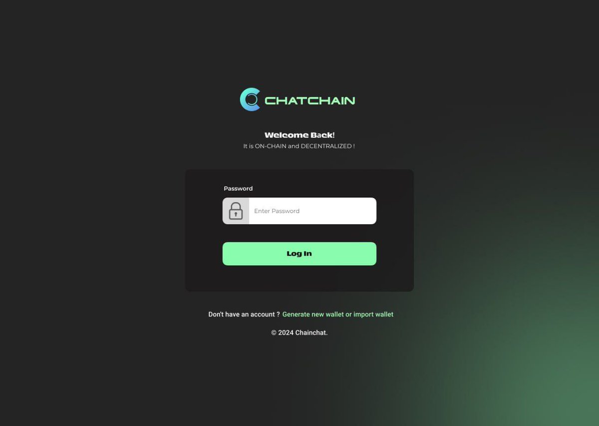 ChatChainApp's tweet image. 𝐔𝐏𝐃𝐀𝐓𝐄 𝐂𝐇𝐀𝐓 𝐂𝐇𝐀𝐈𝐍 

𝐖𝐨𝐫𝐤𝐢𝐧𝐠 𝐚𝐧𝐝 𝐏𝐫𝐨𝐠𝐫𝐞𝐬𝐬𝐢𝐧𝐠 𝐡𝐚𝐫𝐝 𝐞𝐯𝐞𝐫𝐲𝐝𝐚𝐲.

Chat Chain app is decenteralized. It is on blockchain. It is encrypted. 
It has no data from users on traditional servers. users have 100% control of their privacy. 

There…