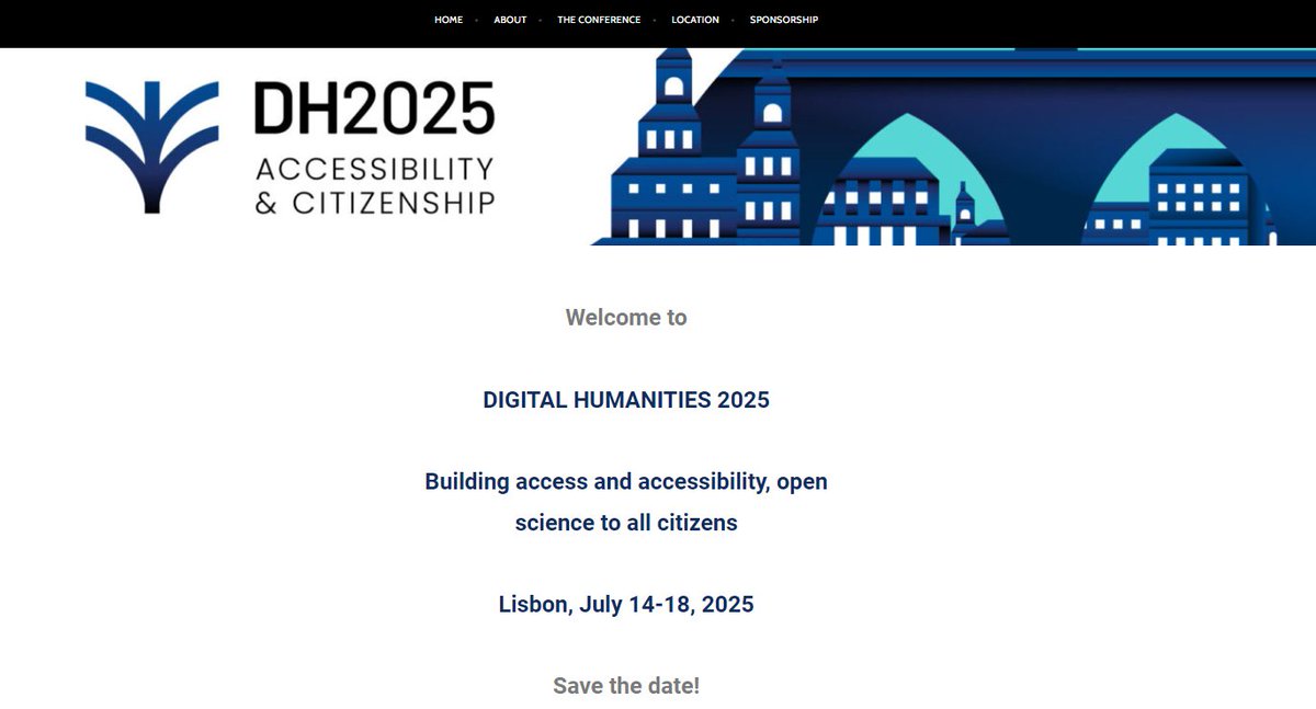 acastrosalgado's tweet image. 📅 Anotem já nas vossas agendas: a maior conferência mundial de Humanidades Digitais será em Lisboa em 2025! 🎉
A @nova_fcsh vai transformar-se no epicentro de apresentações inovadoras, encontros de networking (e, quem sabe, até uns pastéis de nata)! 😋
dh2025.adho.org