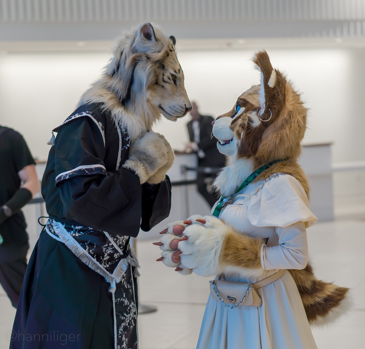HanniLiger's tweet photo. Here's a bunch of pictures I took at #EF28 (the few times I wasn't in suit). Feel free to tag them if they're on X. ^^
The entire bunch is currently waiting for approval on @furtrack (best page for #fursuit photos period!). 

#Eurofurence #Fursuiting #FurryConvention https://t.co/Unvd8xBDgb
