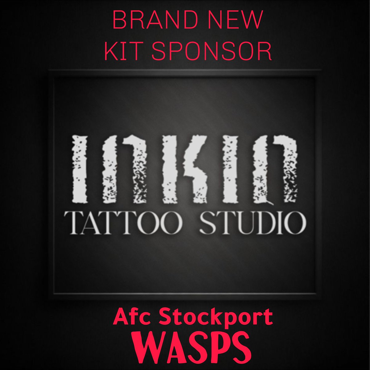 AFC_Stockport's tweet photo. We would like to thank INKIN TATTOO STUDIO for sponsoring our AFC Stockport Wasps new shirts. https://t.co/rAyfgFIqeO