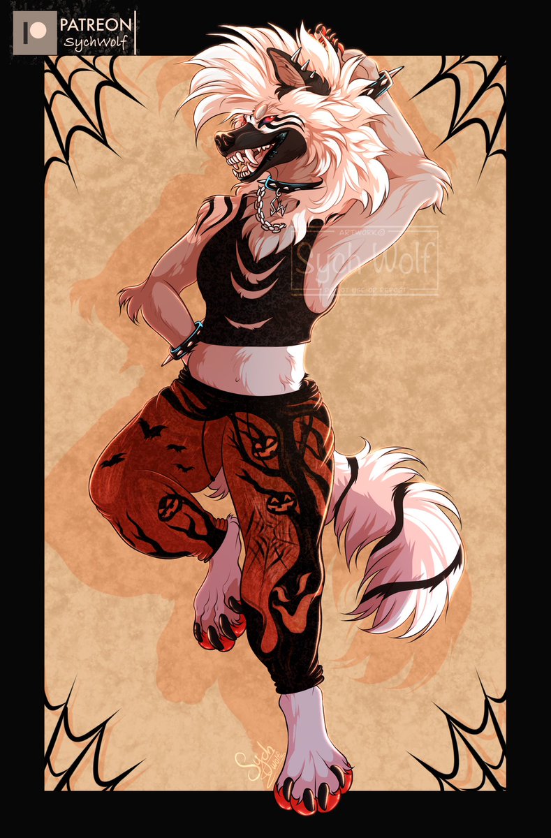 SychWolf99's tweet photo. Doodle of my sona In some neat pants I saw on instagram. #anthroart #furry #art #canine #wolfart #digitalart #doodle #procreate #oc #ocart #newpost #commissionopen https://t.co/Ra3Jb5nLC8