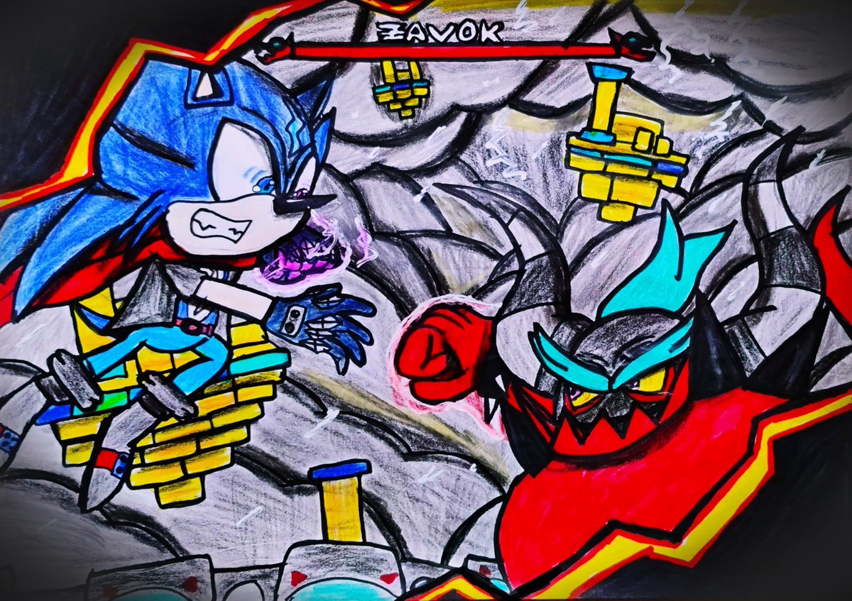 Hedge_Edge23's tweet photo. New Multiversal Madness art.
Battle against Zavok, leader of The Deadly Six.
A thunderous clash, in a thundercloud acropolis!
Part of Shade's chapter, Act 2.
🦔🐲
#THMultiversalMadness https://t.co/W6iBpnSiMK