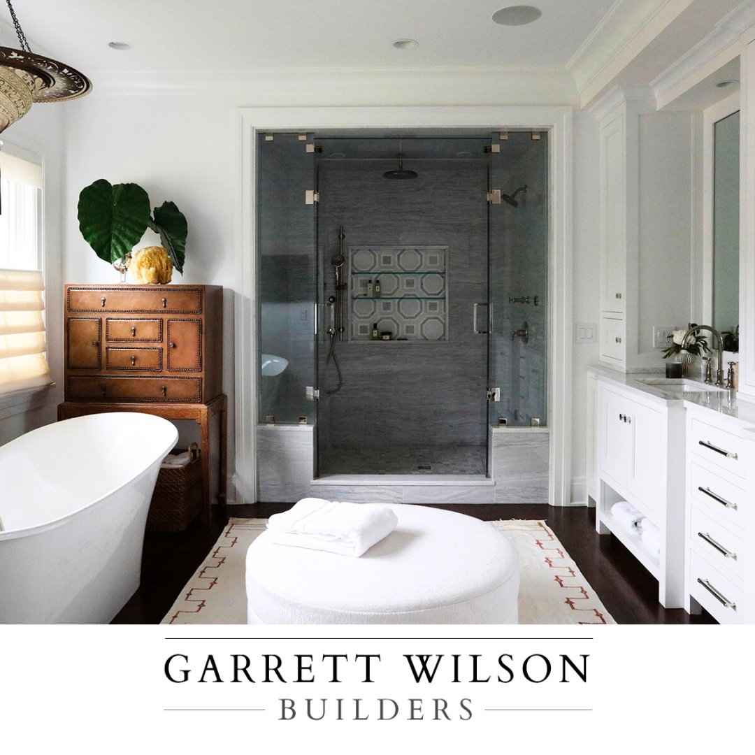 GarrettBuilders's tweet photo. At Garrett Wilson Builders, we understand that your bathroom is more than just a functional space. It's a place to relax and unwind, and the design should reflect your personal style and taste. 

#garrettwilsonbuilders #homeimprovement #homedesign #dreamhome #luxury https://t.co/fjcS3WN1Bx