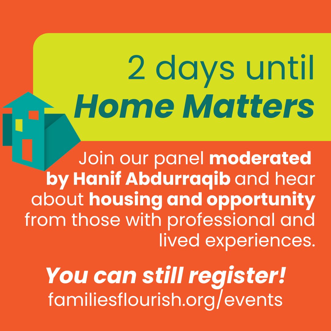 familiesflouris's tweet image. There is still time to register for Home Matters: Opportunity, Neighborhood, and Belonging.
Reserve your seat: familiesflouirsh.org/events

#housing #housingprogram #rentalassistance #TheBigTable #columbus