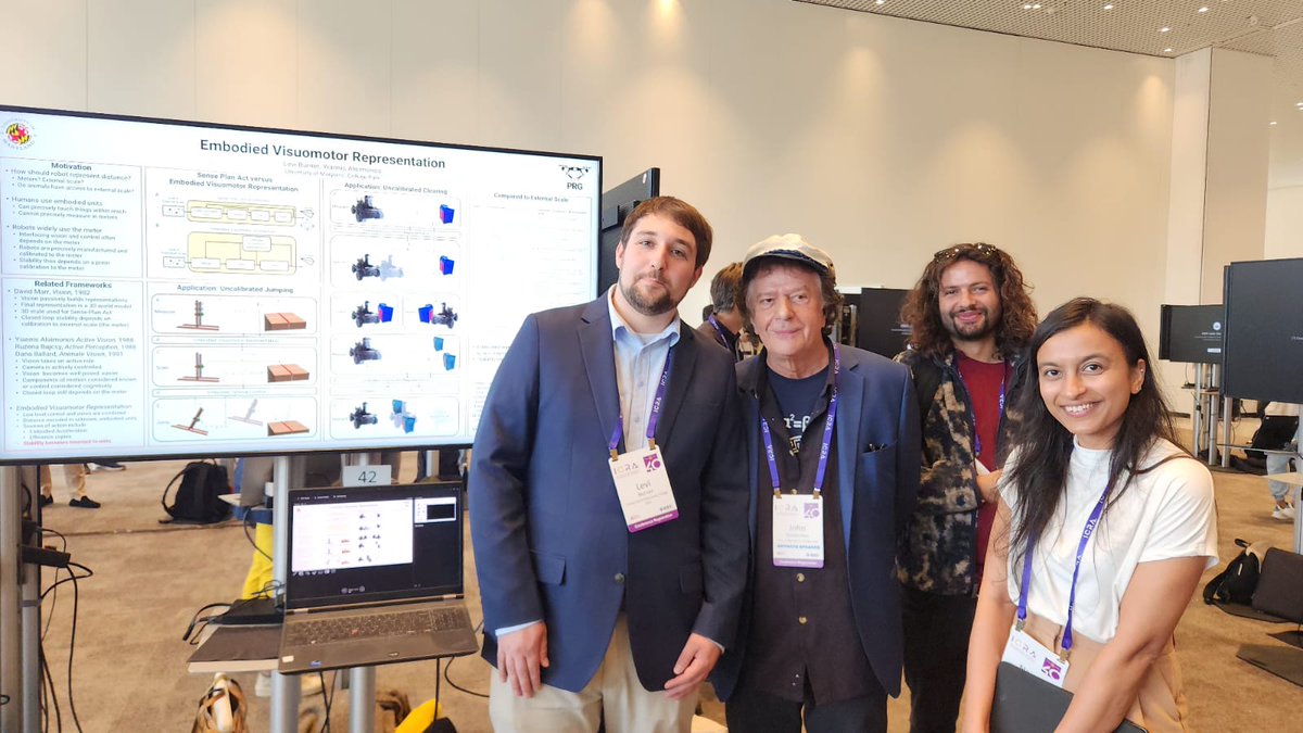 Day 1 at #ICRA2024 was incredible! 🚀 Great energy at <a href="/levisburner/">Levi Burner</a>'s poster session, amazing keynote talks, and an insightful debate. Excited for what’s next! 
#Robotics #PRG