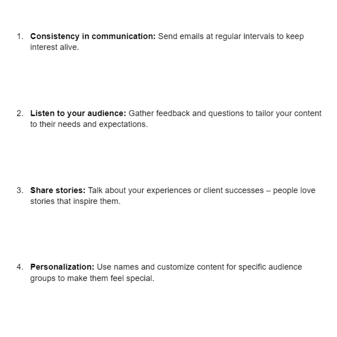 Jcob_writting's tweet photo. How to build relationships with your audience in email marketing? 🤝
#Marketing #Sales #EmailMarketing #Copywritting #DigitalMarketing #Tips https://t.co/KgseSK87Lb