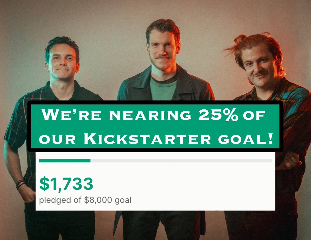 Our <a href="/Kickstarter/">Kickstarter</a> is almost 25% funded! Each contribution helps us finalize our fifth album—and have it printed on vinyl. Thank you to those who have contributed and/or shared our campaign so far!

To learn more, click here: bit.ly/cwc-kickstarter.

❄️ #kickstarter #indie #band