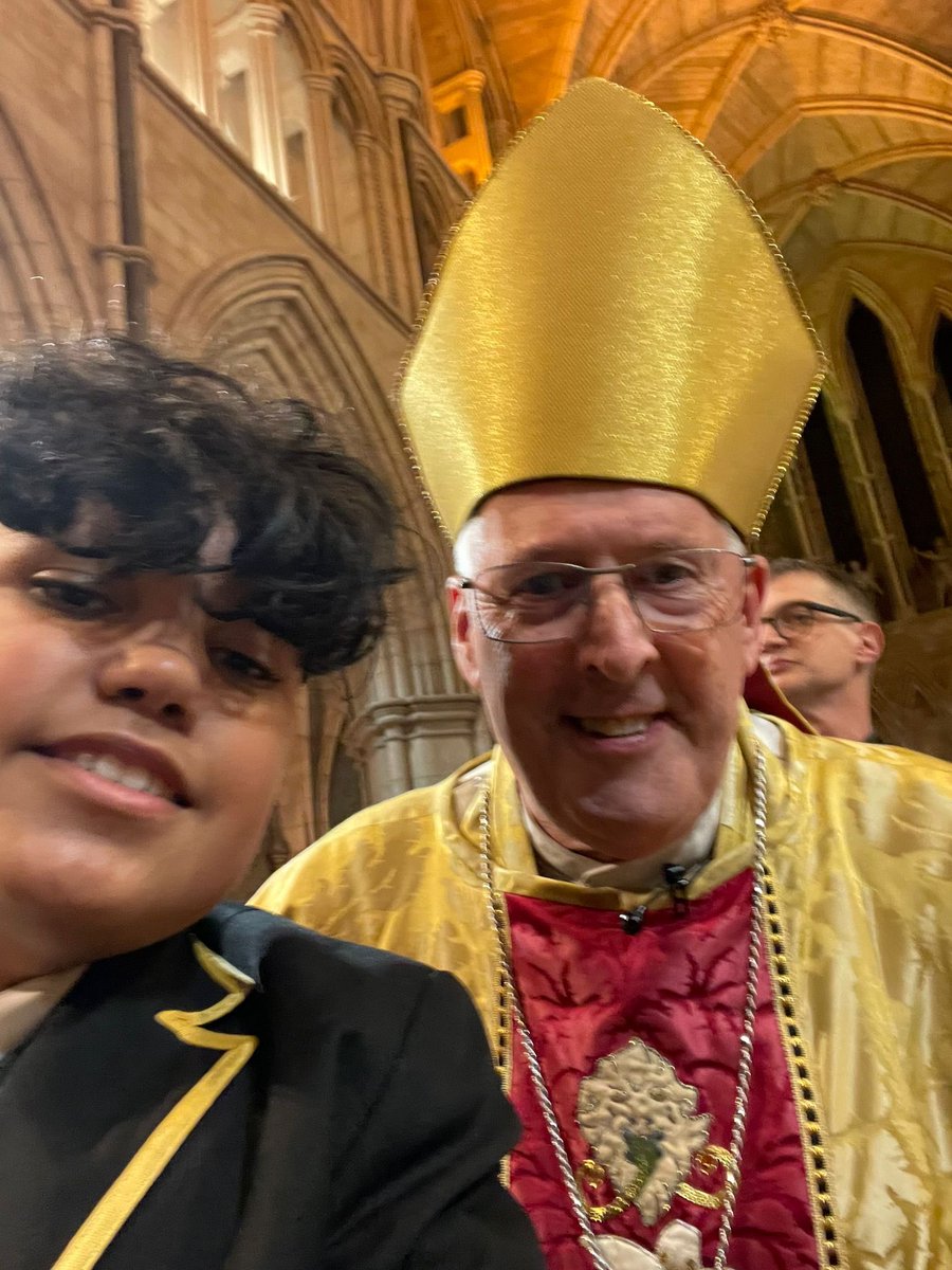 revlevisantana's tweet photo. Great to be commissioned to work as chaplain @ArkAllSaints by @BishopSouthwark 
Amazing to see the impact these services have on my kids! Nicolas loved the Bishop’s hat! https://t.co/lm9Map6LgO