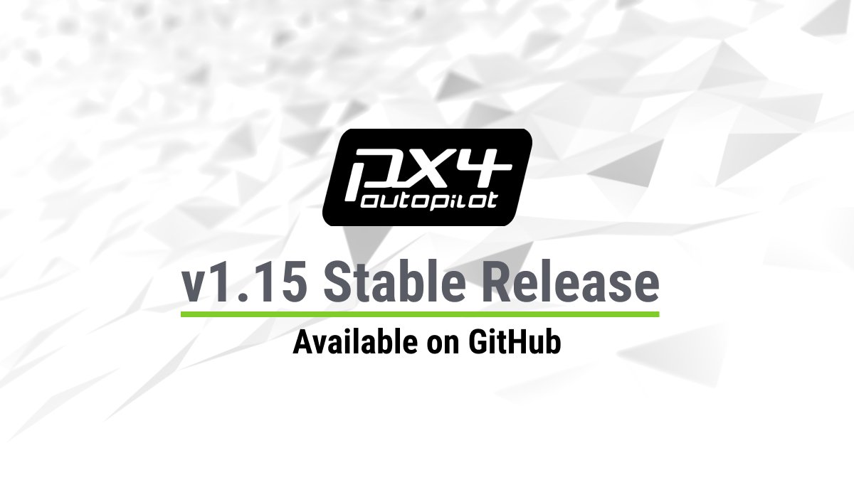 PX4Autopilot's tweet image. 🎉 PX4 v1.15 Stable Release is here. 🎉
This release comes packed with tons of features:
✅ Improved ROS 2 Integration and Gazebo Support
✅ Expanded hardware support
✅ Enhanced navigation capabilities.
✅ new Throw Mode
Check out the top features -> hubs.la/Q02QMyWN0