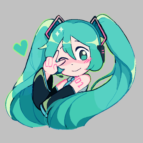 sleepy_cheeky's tweet photo. Everyone's favorite Miku: Miku! https://t.co/m5T9etbYuc