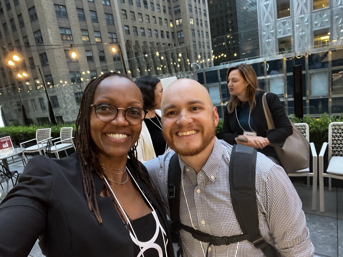 EvelynGitau's tweet photo. Meeting old friend ⁦@joetorres82⁩ at the Being mental health convening here at #UNGA76 https://t.co/rY7UOBeyE2