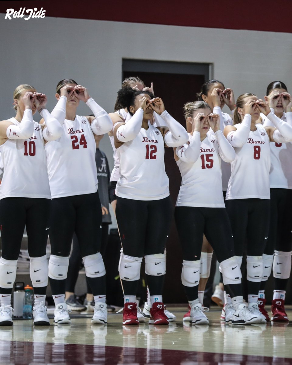 Looking forward to SEC play this week!👀👀👀
Two matches on the SEC Network for the Tide📺

▪️Wednesday, Sept. 25 at Tennessee - 6 p.m. CT
▪️Sunday, Sept. 29 at Auburn - 4 p.m. CT

#BamaVB #RollTide