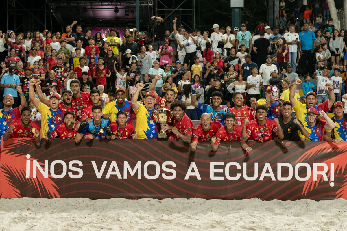 𝗦𝘂 𝗽𝗿𝗼́𝘅𝗶𝗺𝗮 𝗽𝗮𝗿𝗮𝗱𝗮 ✈️

Campeones de la #LigaFUTVEPlaya🧡 y ahora representantes de Venezuela en la CONMEBOL Libertadores. 

#MagosEnArena🧡