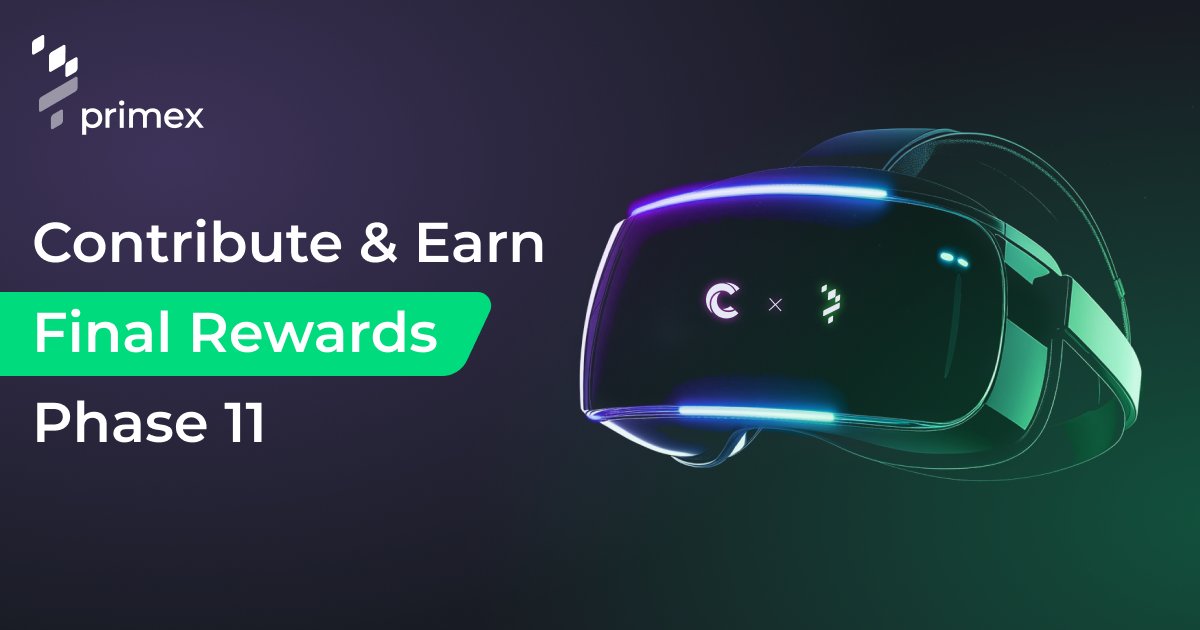 🚀 Phase 11 Rewards of the Primex Contribute &amp; Earn Program are Now Live! 🚀

A big shoutout to the top 200 winners of Phase 11, which ran from Aug 26 to Sep 8! 🎉 Your final rewards are ready to be claimed!

🔗 Claim Phase 11 rewards here: app.sablier.com/airstream/0x48…

🔗 Check the