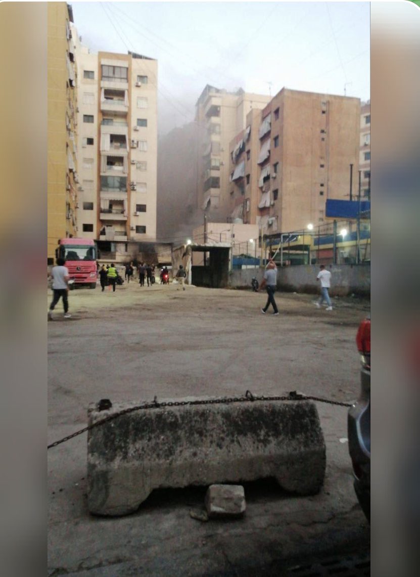 تقارير إعلامية : غارة على حي ماضي في #الضاحية_الجنوبية ل #بيروت