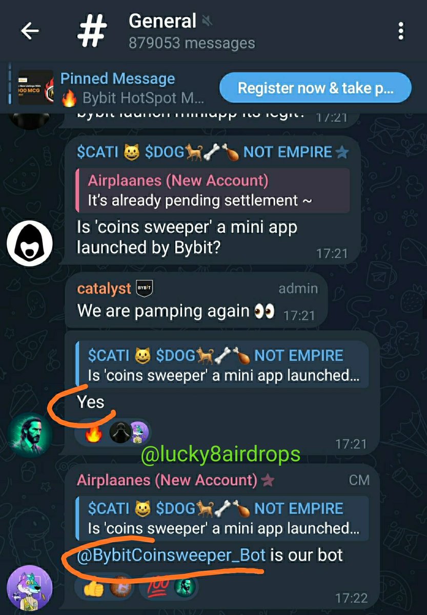 lucky8guy's tweet photo. 🔥JUST IN! #Bybit just release their own Telegram Bot and confirmed by the admin and moderator of Bybit English. 🚀

👉Play Bybit CoinSweeper here:
https://t.co/NDiMYiD1iw https://t.co/zNCbNAh2ZH