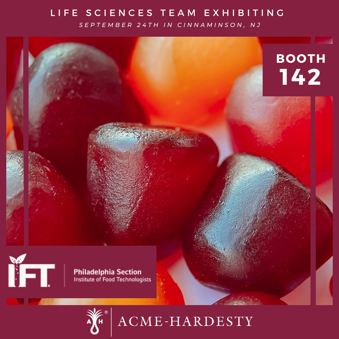 Meet a star at Philly ExpoSocial!🌟Connect with Iswarya Ramakrishnan, Philadelphia IFT’s Director at Large and head of Acme-Hardesty’s R&amp;D. Expect groundbreaking innovations under her leadership.

😍 Booth #: 142
👋 #acmehardestylifesciences
🎉 Philly <a href="/IFT/">Institute of Food Technologists (IFT)</a> Suppliers ExpoSocial