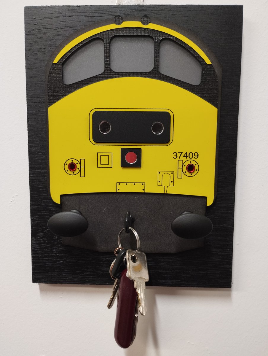 RavScaleDesigns's tweet photo. Introducing the LocoHook™ range of Train Style Wall Mounted Key Hook/Coat Hangers. Six designs to start with including the infamous Class 142 Pacer Railbus. Destinations and Loco No. can be personalised were possible. https://t.co/lX93M82Utg