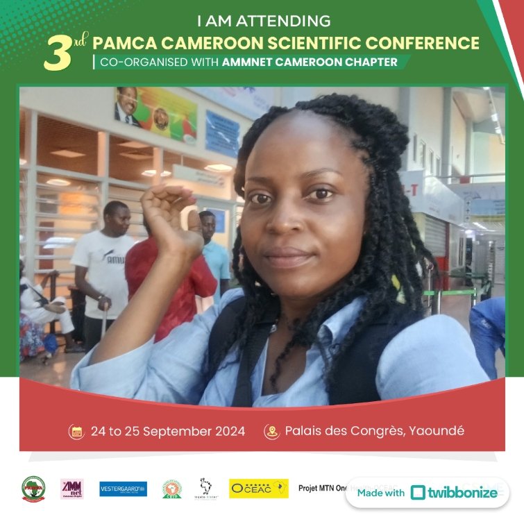 MTesongang's tweet photo. #PAMCACameroon2024
I will be there and you?
@pamcafrica 
@CameroonPamca 
@Pamca_Wivc https://t.co/poHE1ZGvZY