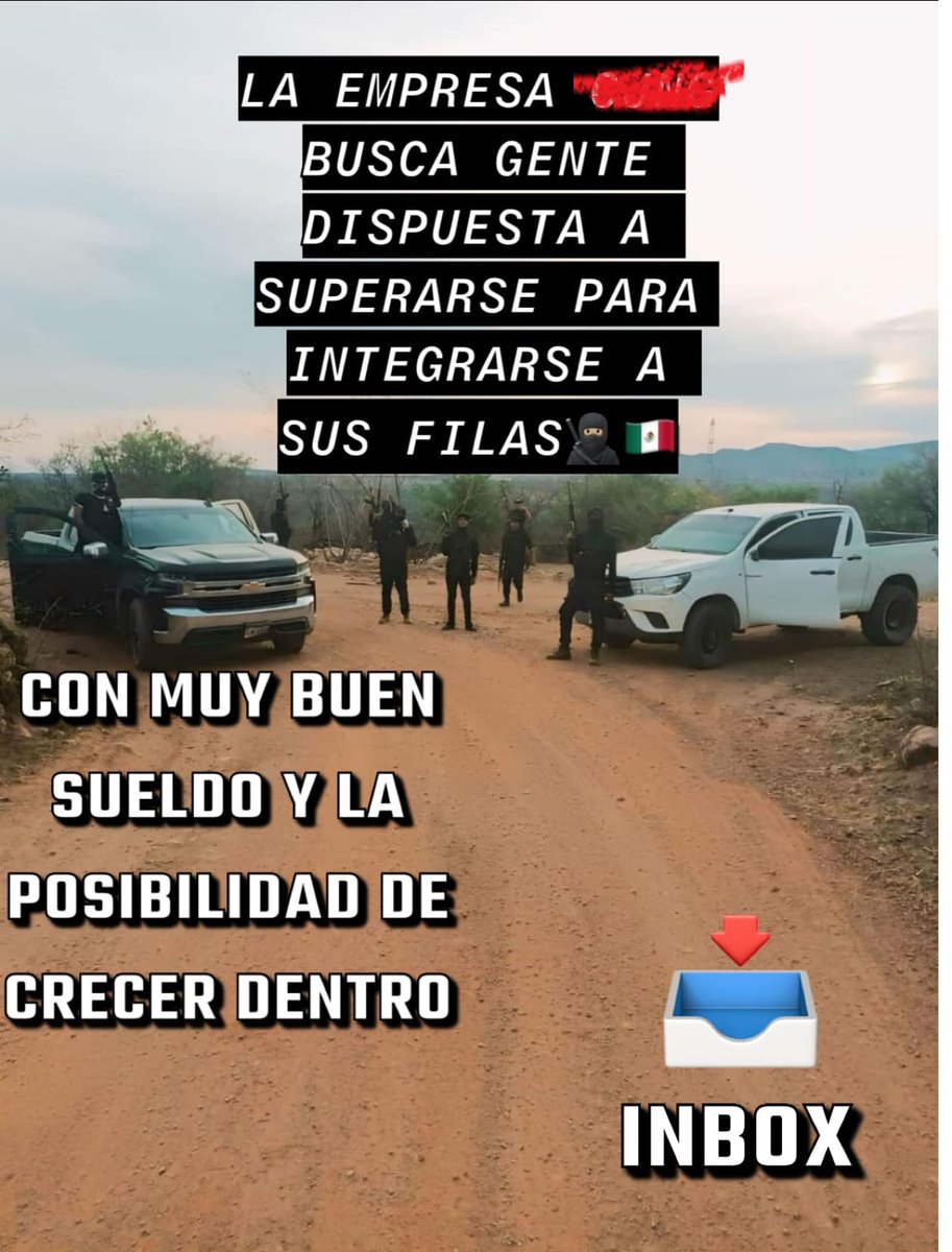 1. 🌐 Así recluta el cártel

📱 Lo hacen vía redes sociales como Facebook, Instagram y canales de WhatsApp.

Abro 🧵