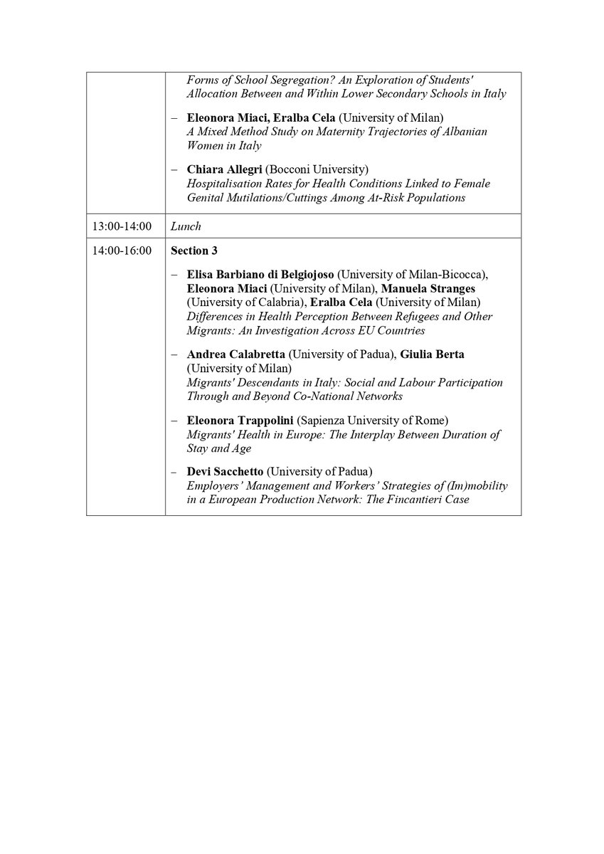 📢 Final Conference of the Multiple Ethnic Inequalities (MEI) Project

📅 October 9-10, 2024
🏛️ Department of Social and Political Sciences, University of Milan
📍 Via Conservatorio 7, Milan, Italy

Don't miss it!