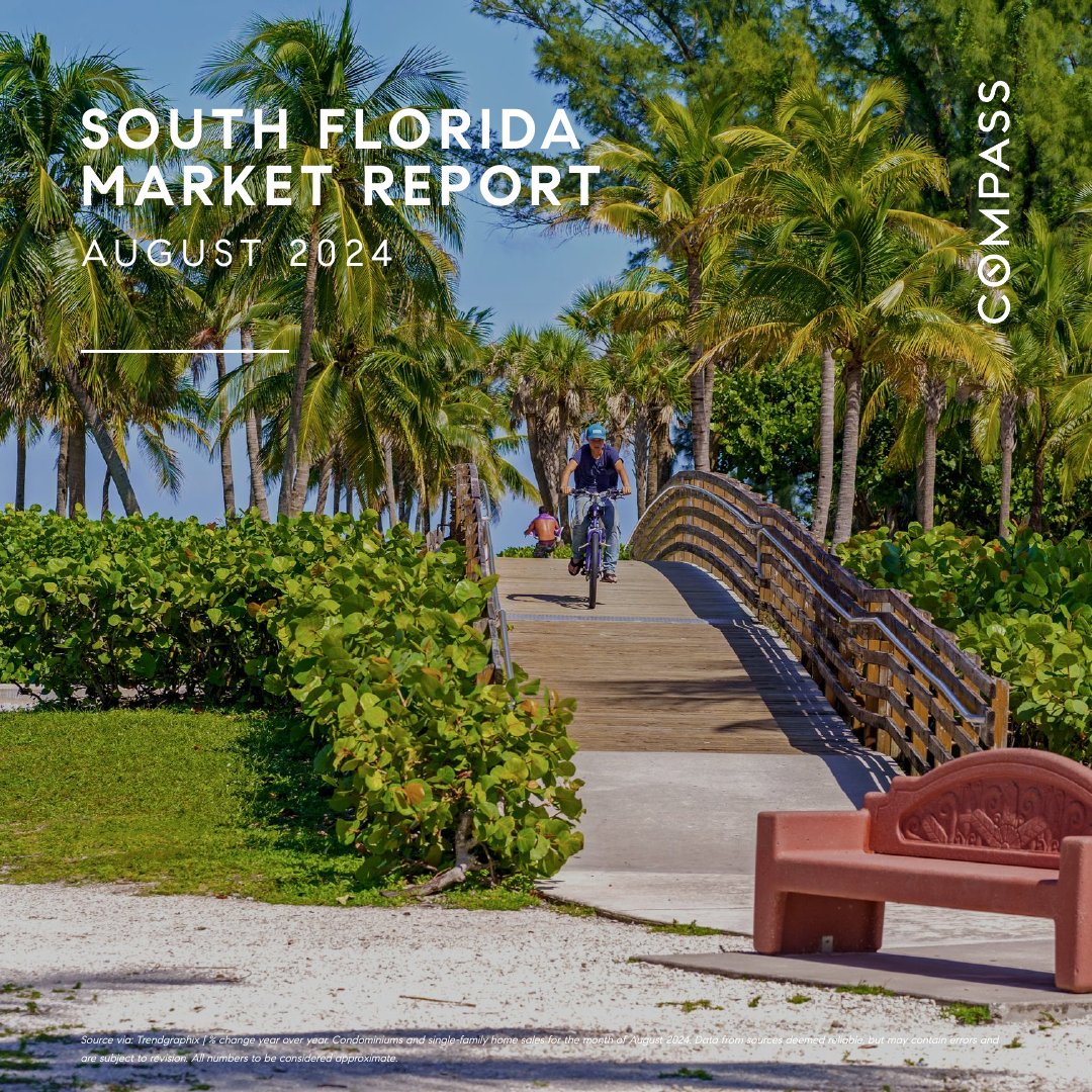 DropAnchorTeam's tweet photo. August 2024 South Florida Market Reports 📊

Navigate the buying or selling process with current market data and key insights from @Compass with the Aug 2024 Reports for Miami-Dade, Broward and Palm Beach County

Click the 🔗 in bio to request more info #DropAnchorTeam https://t.co/PmVVq41UFg