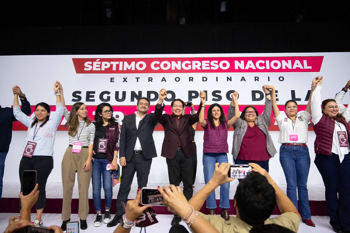 Nuestras felicitaciones a <a href="/LuisaAlcalde/">Luisa Alcalde</a> por su elección como presidenta del <a href="/PartidoMorenaMx/">Morena</a> y al nuevo Ejecutivo Nacional elegido. 

Les deseamos muchos éxitos y les reiteramos la voluntad de continuar consolidando los vínculos entre nuestros Partidos y pueblos hermanos.