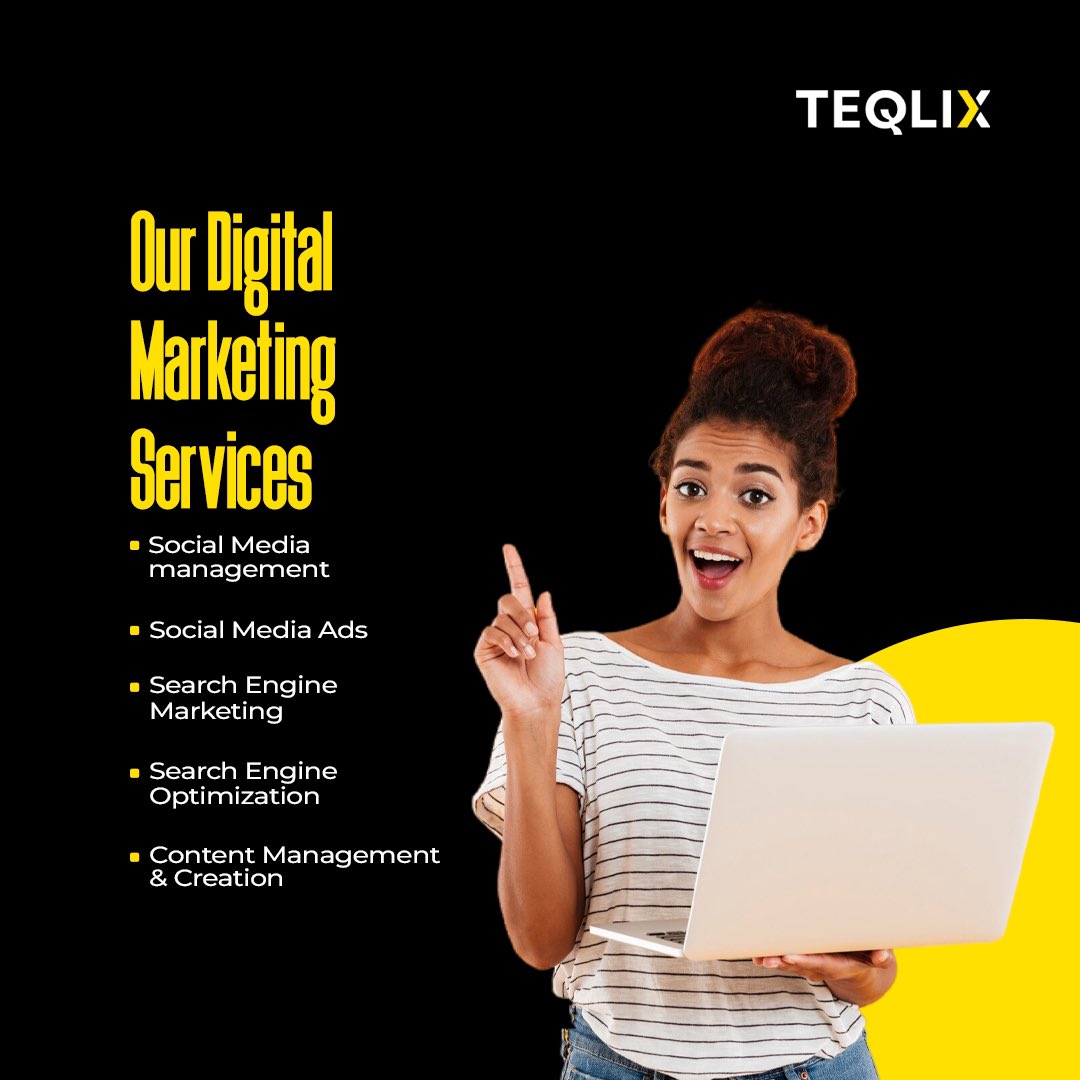 teqlixhq's tweet photo. Let's handle your digital marketing and make it work for you! https://t.co/QvkhZt5tpQ