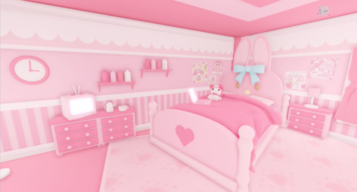 kurixuv's tweet photo. My Melody Dollhouse 🩷 [commisions open] #RobloxDev #Roblox #RBXDev #robloxshowcase #robloxhomestore https://t.co/WdnsL7y53h