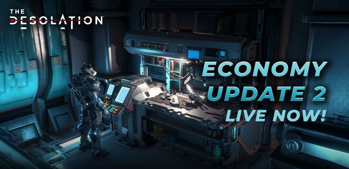 Play_Desolation's tweet photo. The Economy Update Part 2 is officially Live! 🙌 

With it, Season 12 begins as well. 💪 

Time to explore new challenges, Mercs! 🪖

Read the Patch Notes here 👉 https://t.co/GhQHLShpkD https://t.co/TZqICqnZLH