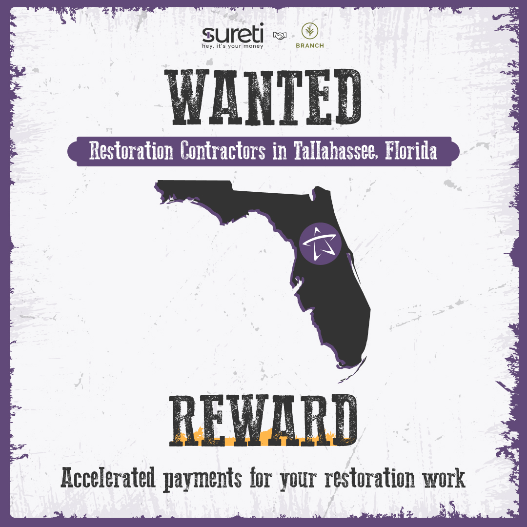 sureticorp's tweet photo. Calling all restorers from Tallahassee, Florida!

✅ Receive payments directly without lender involvement.

✅ Get paid progressively as you complete your work.

✅ Explore new opportunities for large-loss restoration projects.

Book a demo with us: https://t.co/Ztiu8wtLGr https://t.co/YQgtnX6ADh