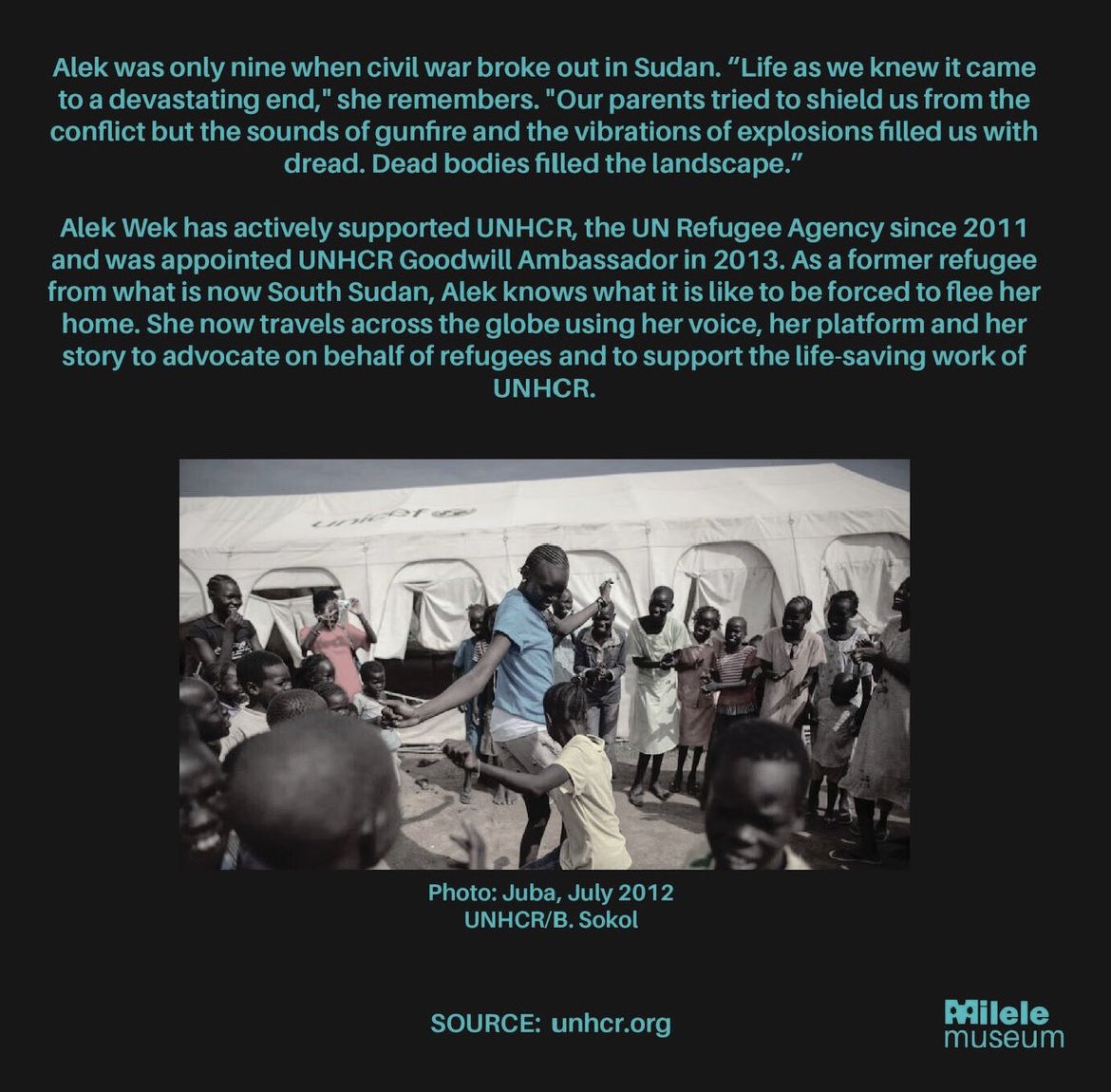 MileleMuseum's tweet photo. We celebrate #AlekWek for redefining beauty standards and her profound #humanitarian work in #Sudan . Her journey from #africanmodel to advocate embodies compassion, inspiring us to embrace and uplift every shade of beauty.
#sudanese #honor #AfricanLeaders #influencer https://t.co/e41MKlySXE