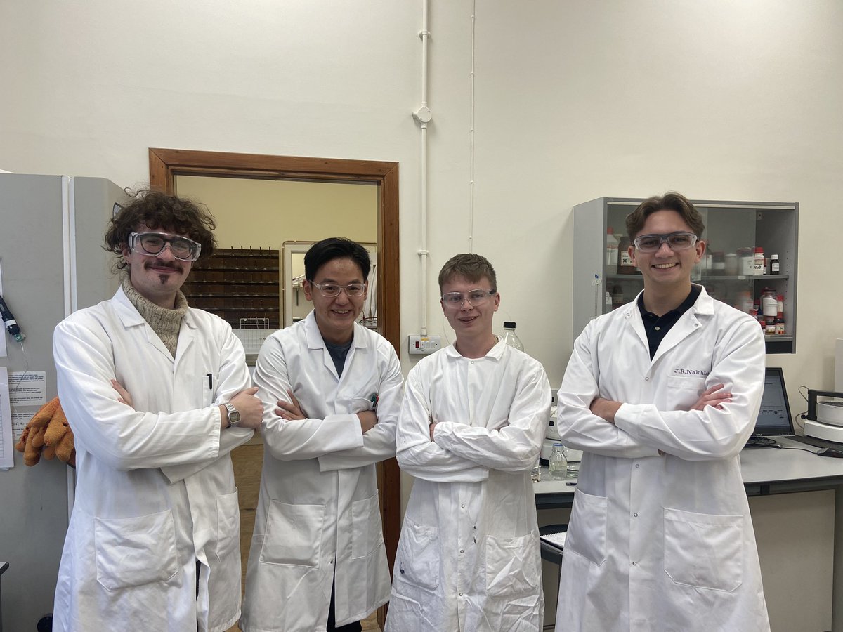 Campopiano Group (@campopianogroup) on Twitter photo A big welcome to the newest members of the Campopiano group!
1st year PhD students Daniel, Kai & Ben and MRes student Jonathan.
@KaiZhou57463112
<a href="/JonathanNakhleh/">Jonathan Nakhleh</a>
<a href="/DanielJoynt/">Daniel Joynt</a> A big welcome to the newest members of the Campopiano group!
1st year PhD students Daniel, Kai & Ben and MRes student Jonathan.
@KaiZhou57463112
<a href="/JonathanNakhleh/">Jonathan Nakhleh</a>
<a href="/DanielJoynt/">Daniel Joynt</a>