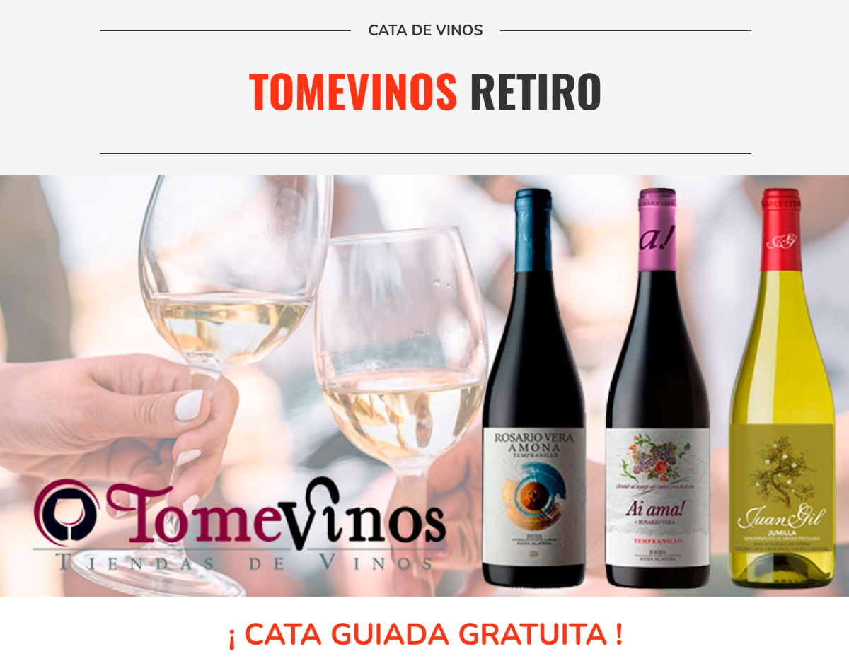Cata de Vinos bodegas Juan Gil en TomeVinos Retiro: Ven a catar los vinos de Rioja del Grupo Juan Gil, bodega imprescindible y con identidad. Todo un homenaje a la Tierra y a la figura de la Madre. Jueves 26 a las 19:30h. Acceso gratuito hasta completar aforo previa reserva.