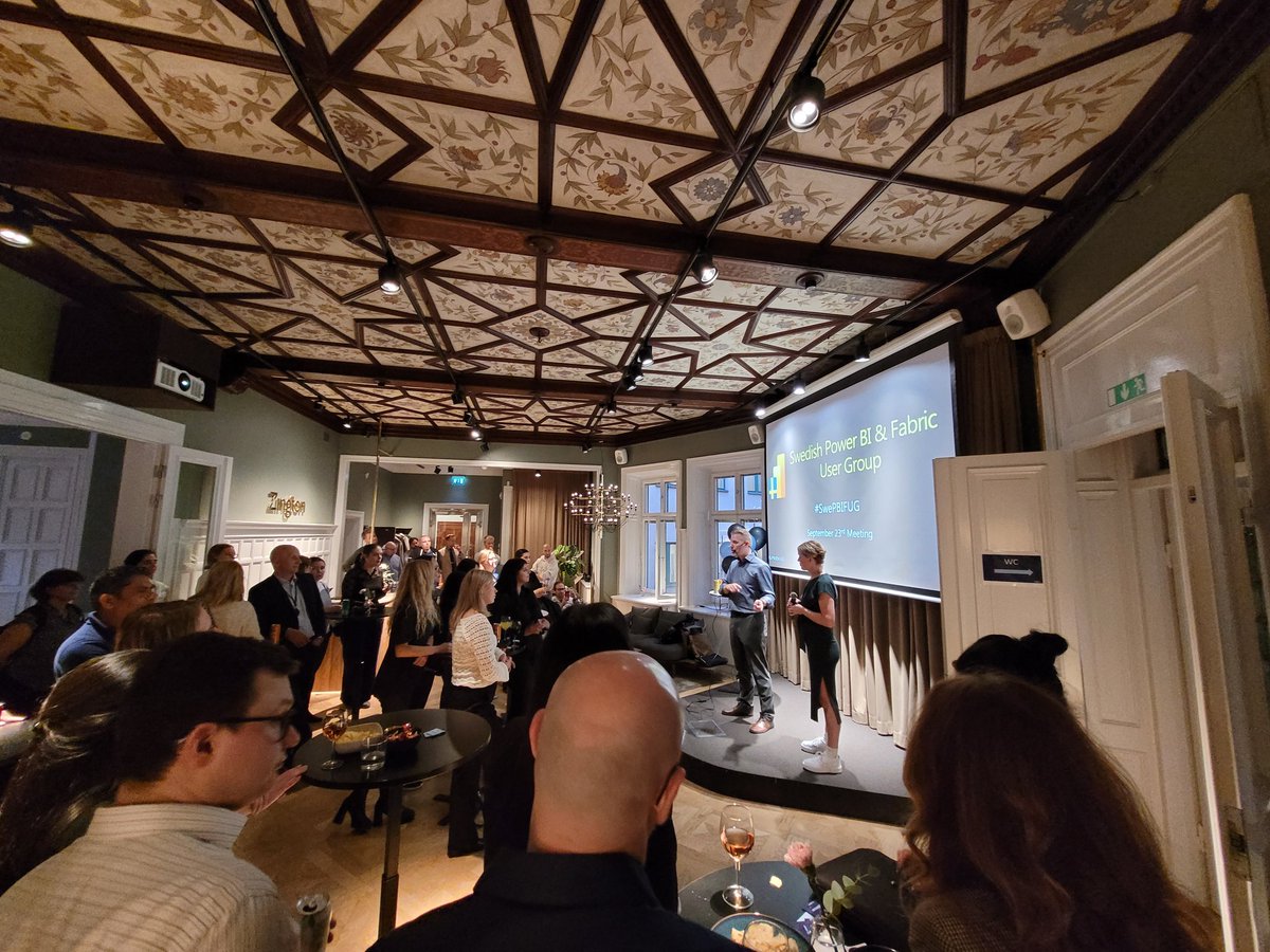 Nicky van Vroenhoven (@nickyvv) on Twitter photo Kicking off the Swedish Power BI and Fabric UG with our hosts <a href="/LTorrang/">Linda Torrång</a> <a href="/arcticdba/">Alexander Arvidsson (he/him)</a>! Kicking off the Swedish Power BI and Fabric UG with our hosts <a href="/LTorrang/">Linda Torrång</a> <a href="/arcticdba/">Alexander Arvidsson (he/him)</a>!