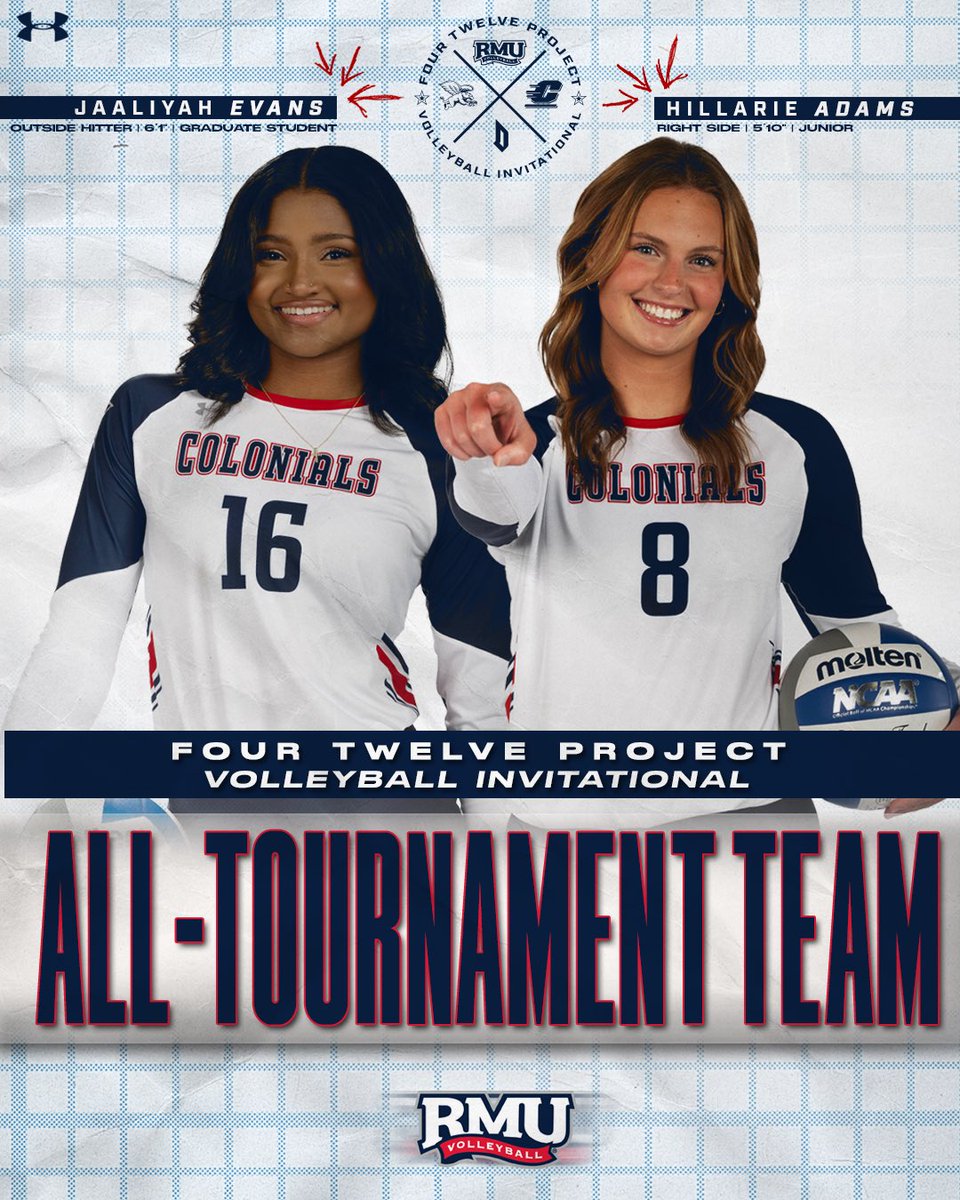 Jaaliyah and Hillarie 🤝 Four Twelve Project Volleyball Invitational All-Tournament Team

#BobbyMo
