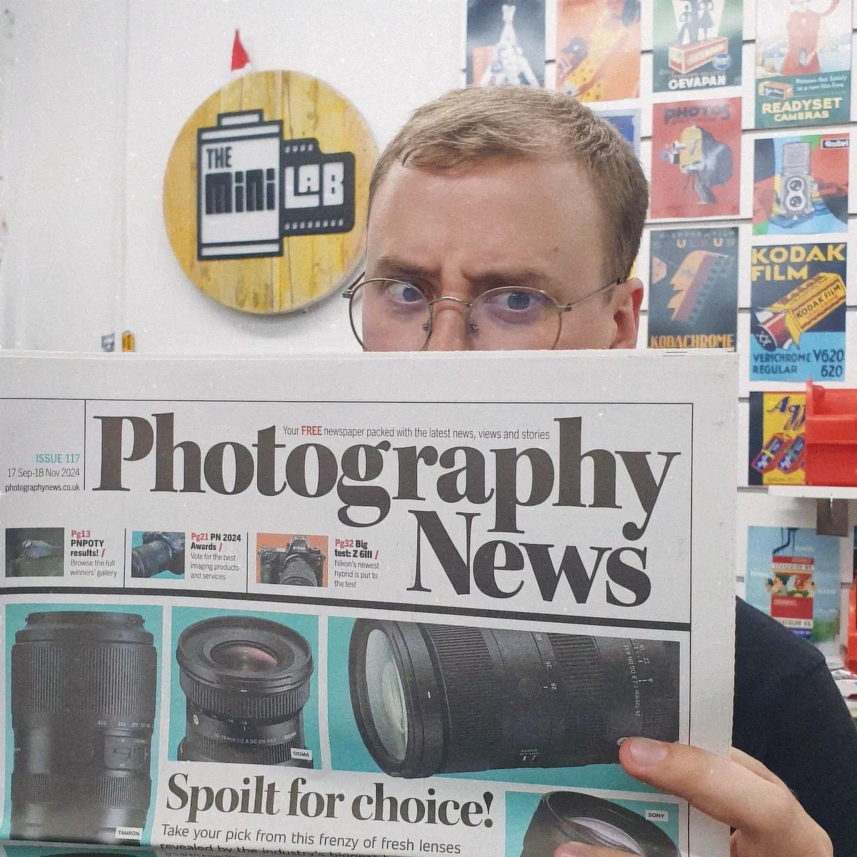 SkearsPhoto's tweet photo. Photography News paper is here 🤓

Available for free in store now! 

Issue 117 17th September-18th November 2024

#photographynews #camerashop #northampton https://t.co/wkdFdHbM02