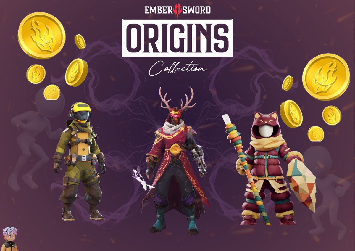 RestlessHavoc's tweet photo. "Community is Everything", they say.  

When the community asks, you do. That's what @PlayEmberSword has done!  

Introducing the EmberSword Origin Collection 

Limited Time Collection of 2500  

Mint Price: From 0.023 ETH per collection.  

Wanna know more?👇 

A thread🧵
1/5