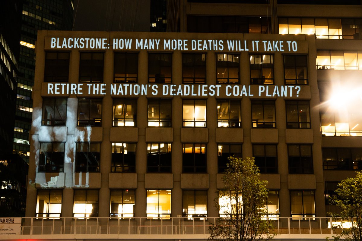 SierraClub's tweet photo. Hey @Blackstone, it’s time to retire the dirty, deadly Gavin plant! We’re kicking off #ClimateWeekNYC by highlighting the damage @Blackstone has done to dirty the skies, pollute our waterways, and kill 244 people per year because of their Gavin coal plant. #RetireGavin now! https://t.co/GJ9gBENlU4