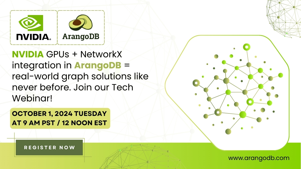 WhiteboardSell's tweet image. We are thrilled to announce that @arangodb, in collaboration with @nvidia, has pioneered a graph database persistence layer tailored for NetworkX. 

Don’t miss the chance to explore groundbreaking advancements in graph analytics! okt.to/9RnVN7 

#GraphDatabase #AI