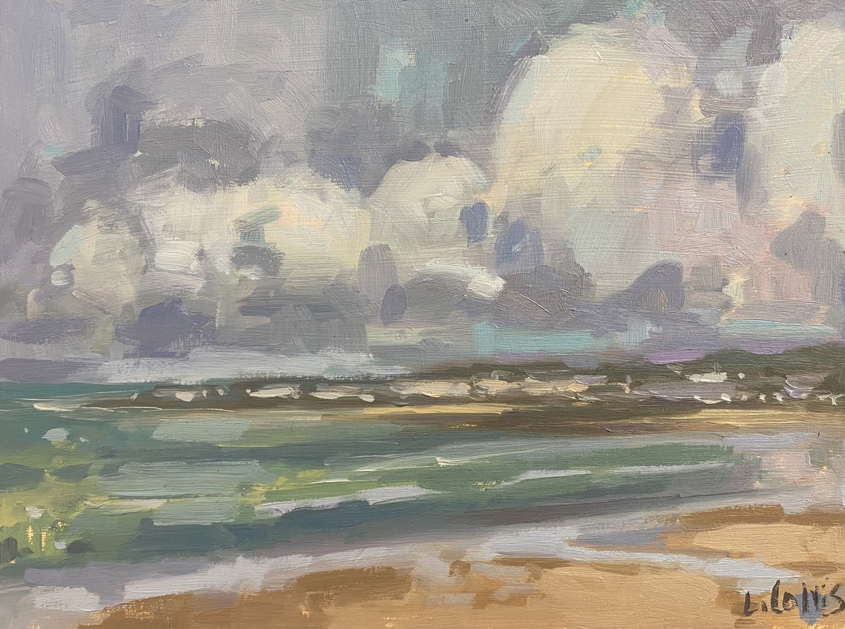 LouiseCollisArt's tweet photo. Porthcawl from Ogmore
8”x6” oil on board

A plein air painting from last month of the sky over Porthcawl from the coast path between Ogmore and Southerndown

#pleinair #pleinairpainting #pleinairmag #welshcoast #welshcoastalpath #porthcawl #ogmore #ogmorebysea #oilpainting #art https://t.co/zy1EevXpaB
