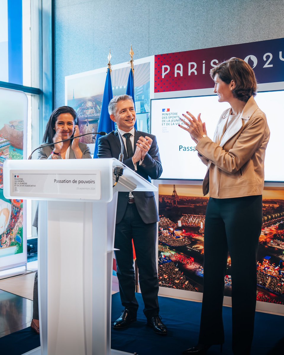 🇫🇷 C’est pour moi un grand honneur de prendre aujourd’hui mes fonctions de ministre des Sports, de la Jeunesse et de la Vie associative. Je tiens à remercier <a href="/AOC1978/">Amélie Oudéa-Castéra</a> et <a href="/sarahelhairy/">Sarah EL HAÏRY</a> pour leur engagement exemplaire et le travail accompli.

Ensemble, nous continuerons à soutenir
